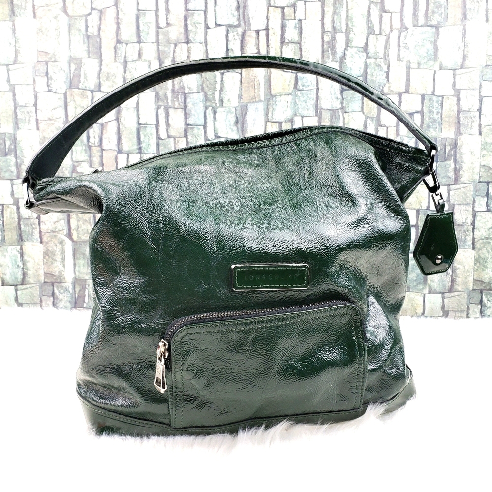 Longchamp Legende Verni Hobo Shoulder Bag